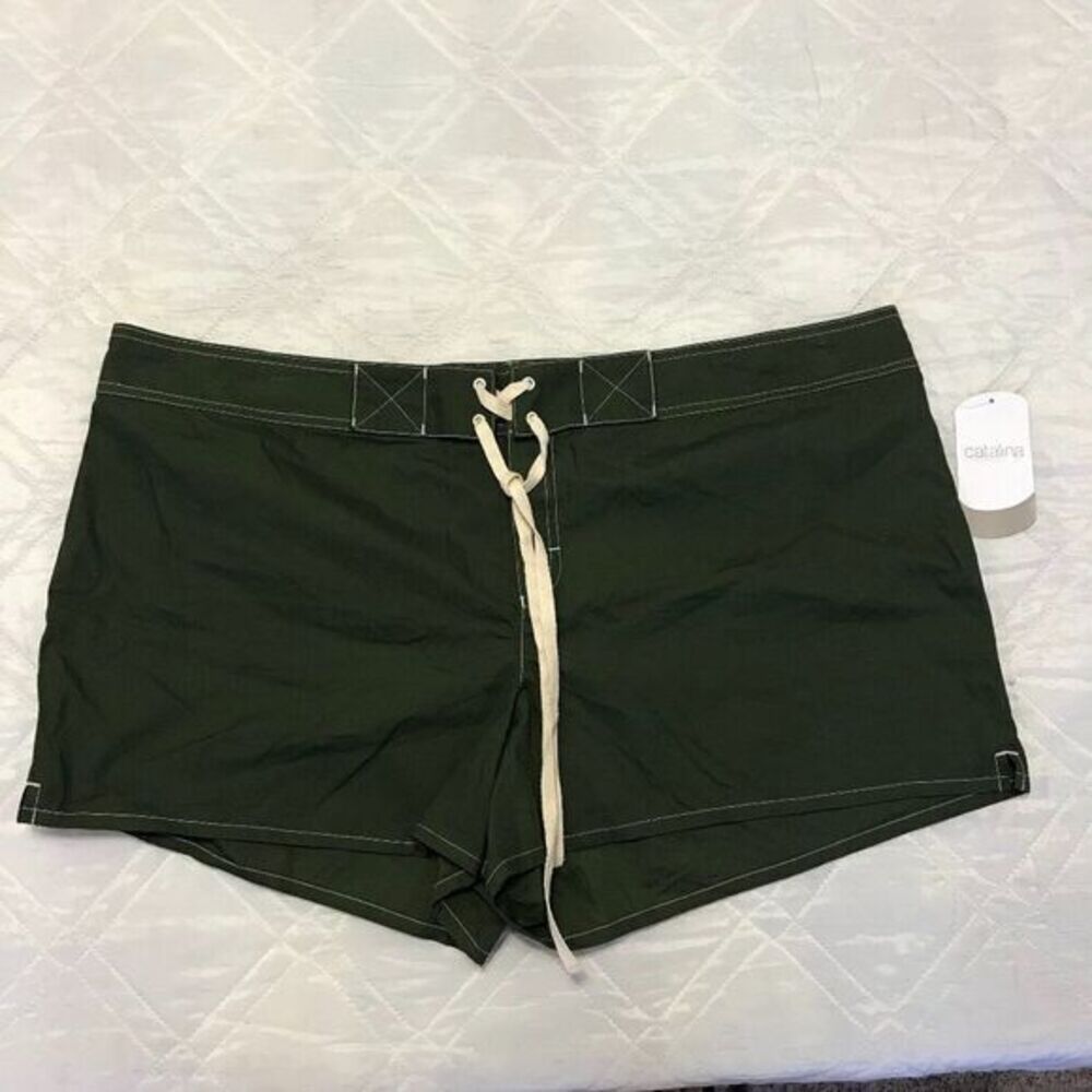 Catalina‎ Navigator green shorts size 2X 18W/20W nwt